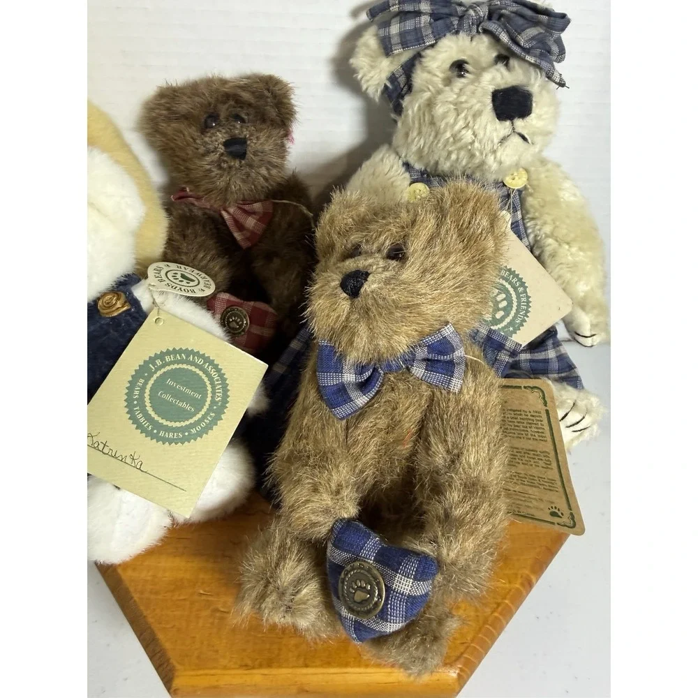 Boyds Bears Bearwear Plush Lot w/ Tags‎ Quilt Patch Archive Collection